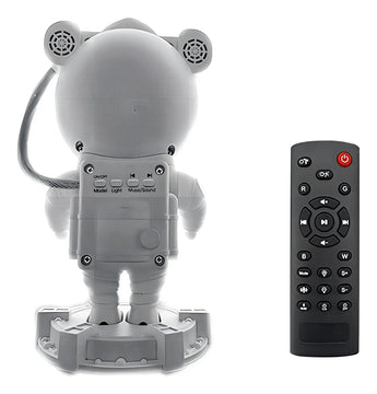 Parlante Bluetooth Proyector de galaxia Astronauta Color Blanco