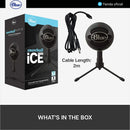 Blue Snowball Ice, Micrófono Usb Para Streaming / Grabación Gloss Black