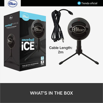 Blue Snowball Ice, Micrófono Usb Para Streaming / Grabación Gloss Black