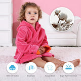 Michley Bata De Bano Con Capucha Para Ninas, Ninos, Toalla D