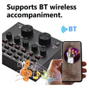 Microfono Profesional + Tarjeta De Sonido V8 Color Negro