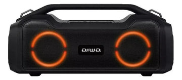 Parlante Aiwa AWS700BT portátil con bluetooth waterproof negra