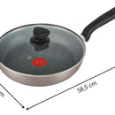 Sartén Antiadherente 30cm Imusa Talent Con Tapa De Vidrio Color Gris
