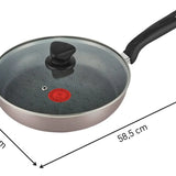 Sartén Antiadherente 30cm Imusa Talent Con Tapa De Vidrio Color Gris