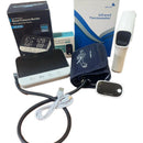 Kit De Salud Tensiómetro Recargable+termómetro+oximetro Blanco Con Negro