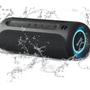 Altavoz Portátil, Altavoz Bluetooth Inalámbrico, Ipx7 Imperm Color Negro