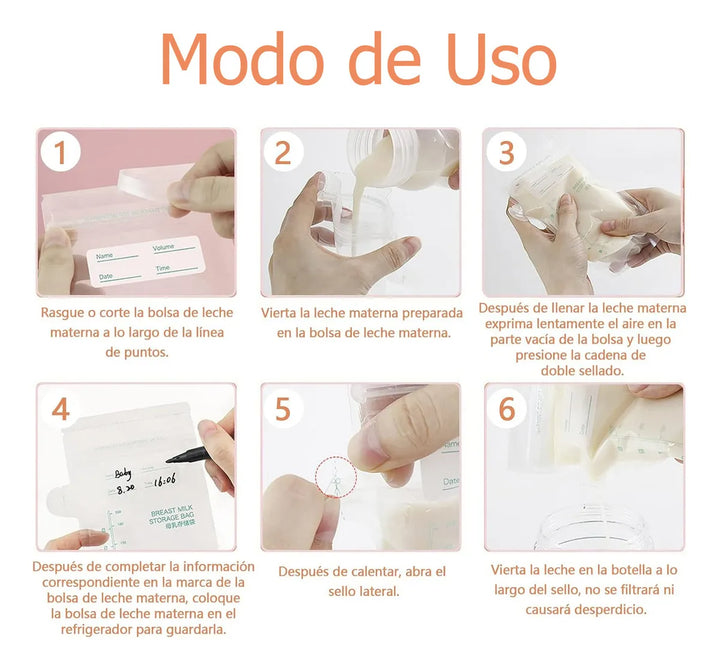 Bolsas Para Almacenar Leche Materna Kit De 30pzas 150ml