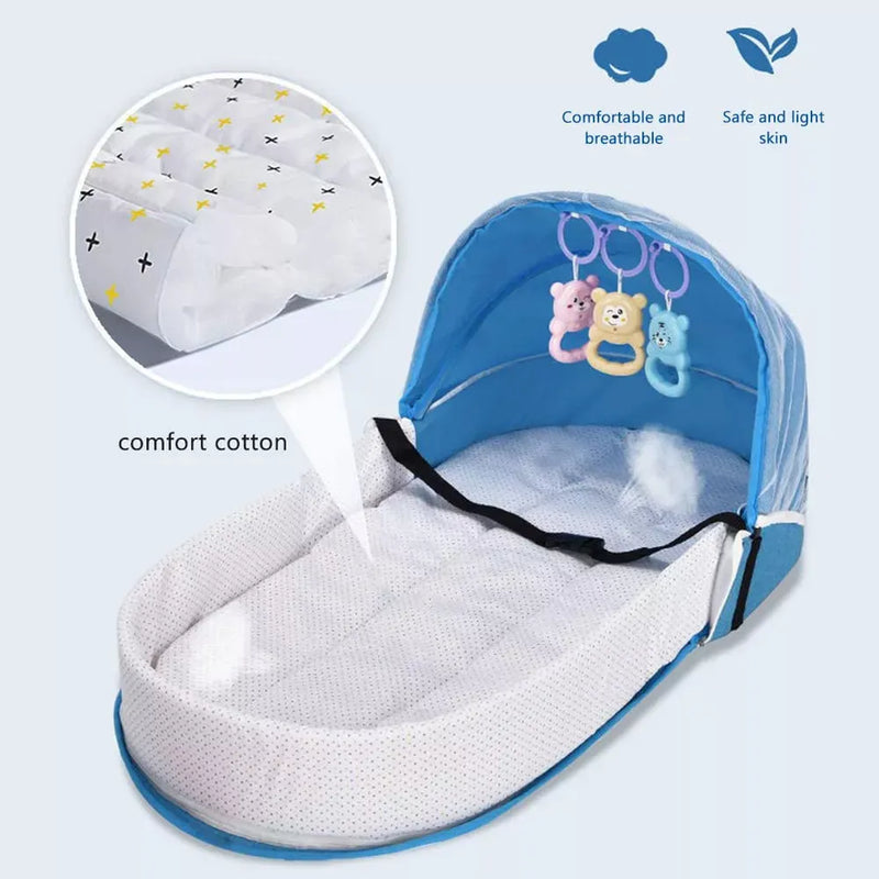 Mosquitero Cuna Bebe Moises Plegable Maleta Viajes Portatil