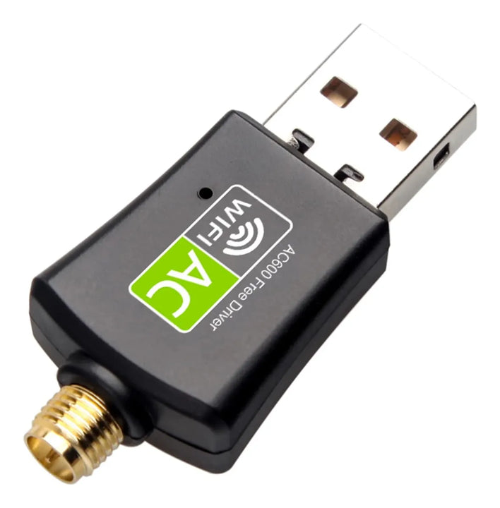 Receptor Wifi 600mbs Doble Banda Tarjeta Usb Dual 2.4-5 Ghz