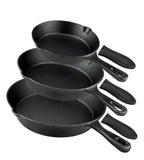 Sartén De Hierro Fundido Presazonada Juego De Sartenes De Hi B0B463KKS3 rincentd color Negro.