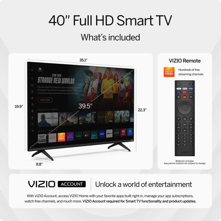 Smart Tv Full Hd 40 Pulgadas Dts Virtual X Alexa Google Cast