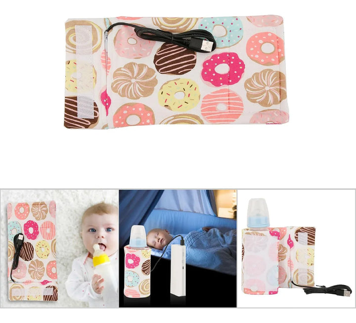 Botella Portátil Usb Para Calentar Leche De Viaje 12 Oz