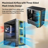 Funda Micro Atx Genuina De Madera De Nogal, Funda Matx Pc Co