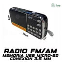 Radio Bolsillo Digital Recargable Am Fm Usb Mp3 Sonido Hi Fi