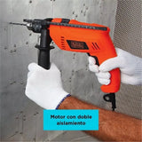 Taladro Percutor 1/2'' 550w 2800rpm Black+decker Hd555-b3 Naranja 60 Hz