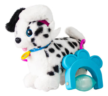 Peluche Dálmata Sprint Pull Along Con Sonido Color Blanco
