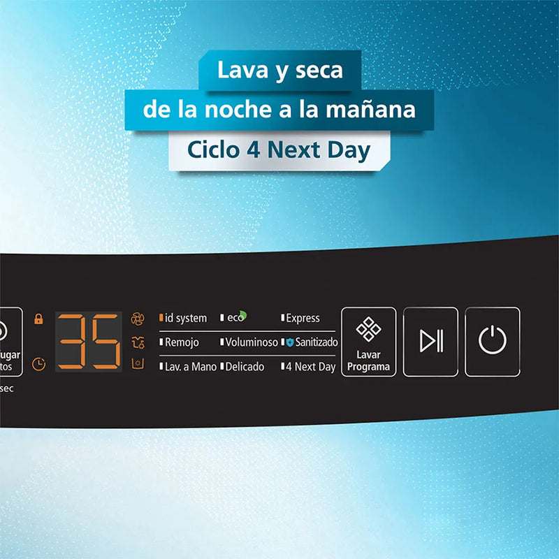 Lavadora Automática 9 Kg Carga Superior Mabe LMA9020WDGAB0 Diamond Gray