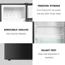 Mini Refrigerador 3.2 Pies Cúbicos 2 Puertas Plateado