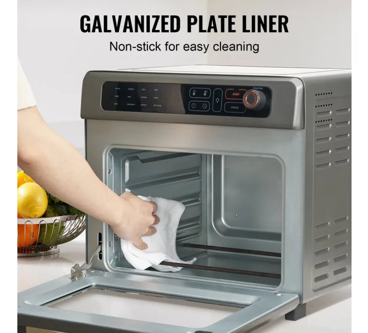 Air Fryer Horno Tostador Freidora De Aire 12en1 Cocina Plateado