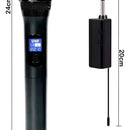 Micrófono Inalámbrico Profesional Pantalla Led Wg-11 Negro