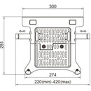 Bandeja para Portatil de Adaptacion Vesa Universal North Bayou FP2