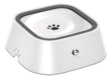 Bebedero Dispensador De Agua Para Perros Y Gatos Color Blanco