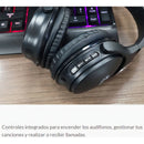 Audífonos Bluetooth 5.0 Xtech Xth-613, Micrófono / Micro Sd Color Negro