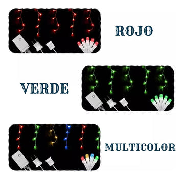 Luz Led Decorativa Luces Navideñas Luces De Navidad Cortina9 Azul