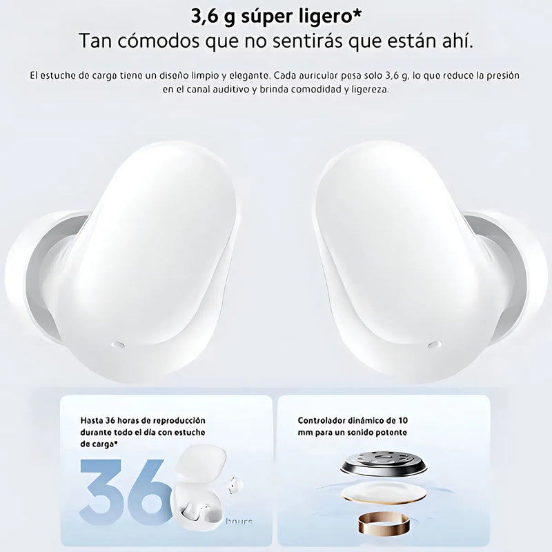 Auriculares Xiaomi Mi Redmi Buds 6 Play Global Color Blanco