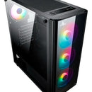 Gabinete Iceberg Crystal G9 Atx 4 Ventiladores Color Negro