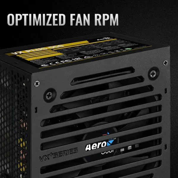Fuente De Poder Pc Aerocool Vx550 Plus 550w 78% Eficiencia Negro