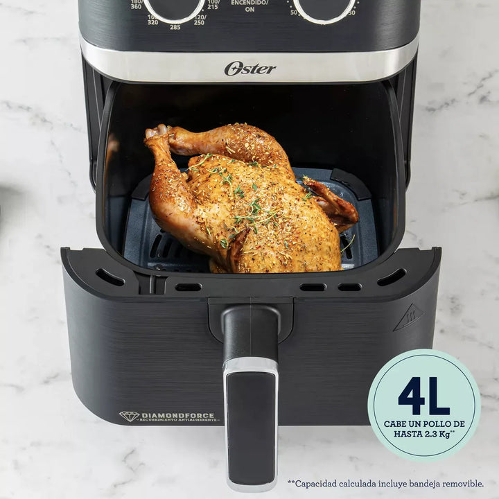 Freidora Aire Oster Diamond Force Nueva Edicion Airfryer 4lt Negro