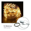 Extensión Micro Led Lineal 10m 100 Luces Navidad Cálida 1540 Cálida