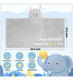 Preboun 2 Toallas De Bambu Con Capucha Para Ninos De 27.5 X