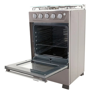 Estufa Romero Mixta Haceb 50 Cms Gas Natural Plata