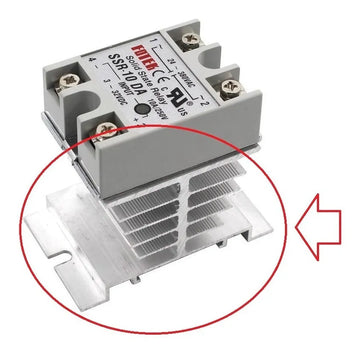 Disipador Calor Aluminio Para Ssr Termostato Rex-c100