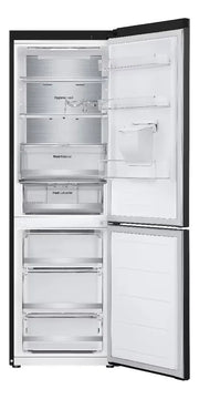 Nevera Lg 343l Bottom Freezer Doorcooling+ Thinq Negro Mate Plateado