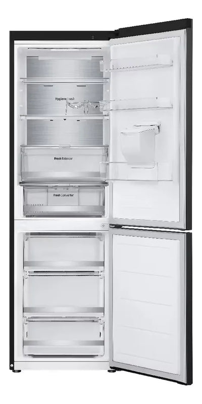 Nevera Lg 343l Bottom Freezer Doorcooling+ Thinq Negro Mate Plateado