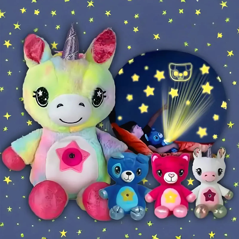 Muñeco Peluche Star Belly Musical Proyector Luz Nocturna