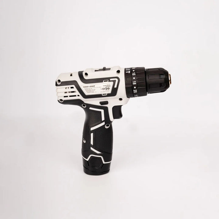 Taladro Percutor Atornillador Inalambrico 3/8” Black&white - Blanco/negro - 60hz