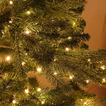 Qbis 200 Luces Led De Navidad De Color Blanco Cálido Con C.
