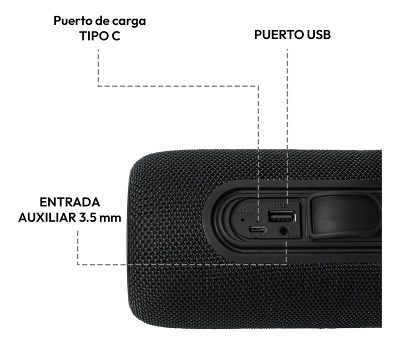 Parlante Portatil Bluetooth 10 W Sc10 Challenger