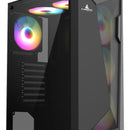 Chasis Gabinete Caja Gamer Iceberg Flow D Negro 4 Fan Argb