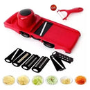 Cortador De Cocina Rallador De Verduras Mandoline 6 En 1 Gris