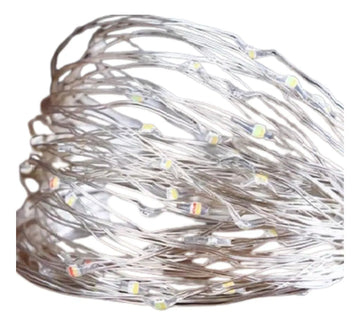 Alambre De Luz Led Navideño 20m Blanco