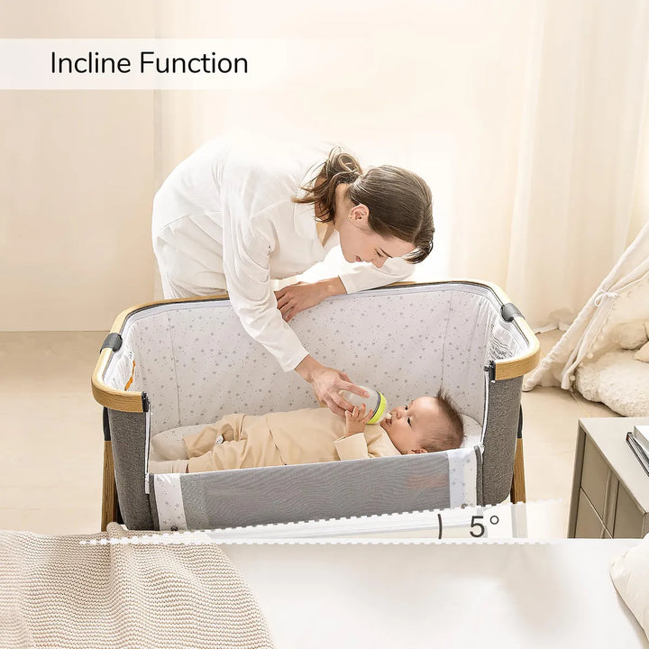 Moisés Y Cama De Noche 3 En 1 Para Bebé Altura Ajustable