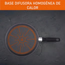 Sartén Imusa Cambiatón 24cm Antiadherente Tapa De Vidrio Color Gris oscuro