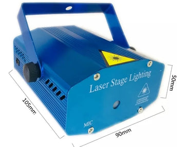 Proyector 6 Figuras Laser Verde Rojo Audioritmico Soporte Rojo/verde