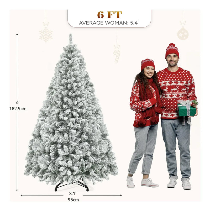 Yitahome Arbol De Navidad Artificial Lleno De Nieve, Pino De