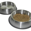 Plato Comedero Gato / Perro Acero Inox. 10 Cmts Diametro Plateado